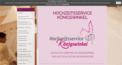 Desktop Screenshot of hochzeitsservice-koenigswinkel.de