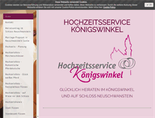 Tablet Screenshot of hochzeitsservice-koenigswinkel.de